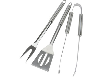 Ensemble d'outils pour barbecue 3 pièces en acier inoxydable