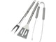 Ensemble d'outils pour barbecue 3 pièces en acier inoxydable