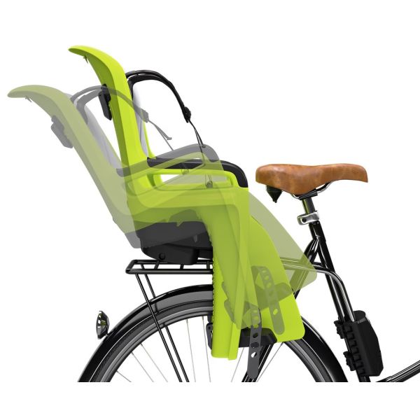 Thule Child siège derrière Ride le long de 2 pour la confirmation du cadre Zen Lime