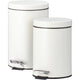Poubelle à pédale lot de 2 pièces 3l-12l crème