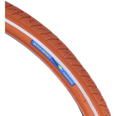 DutchPerfect Tire Dutch Perfect 28 x 1,40 40-622 mm Brown anti-fuite avec réflexion
