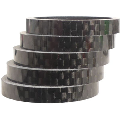 Hzb spacers 28.6 mm 1-1 8 inch oversized 5 mm carbon 5 pcs 6500031
