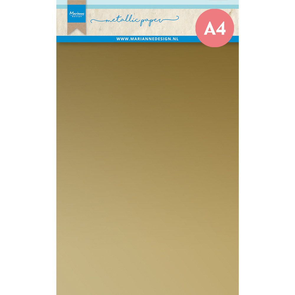 Marianne design • décorations papier métallisé a4 or