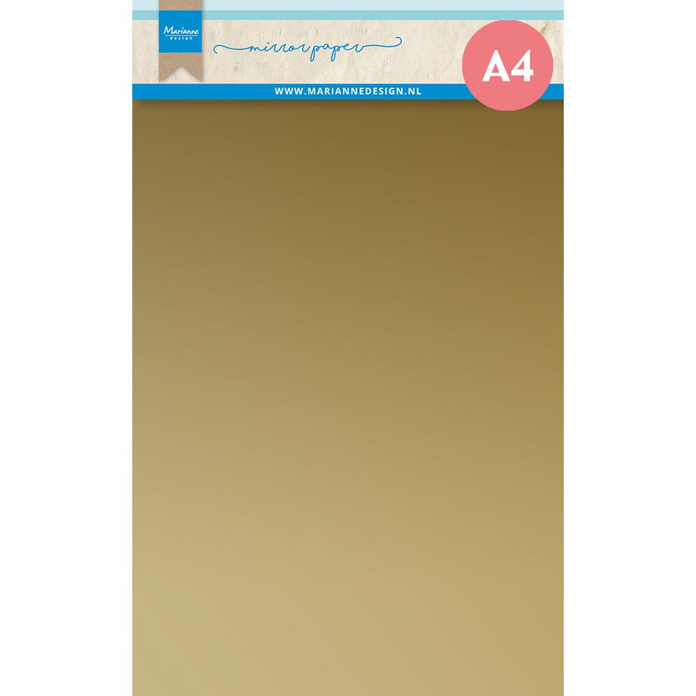 Marianne design • décorations papier miroir a4 or