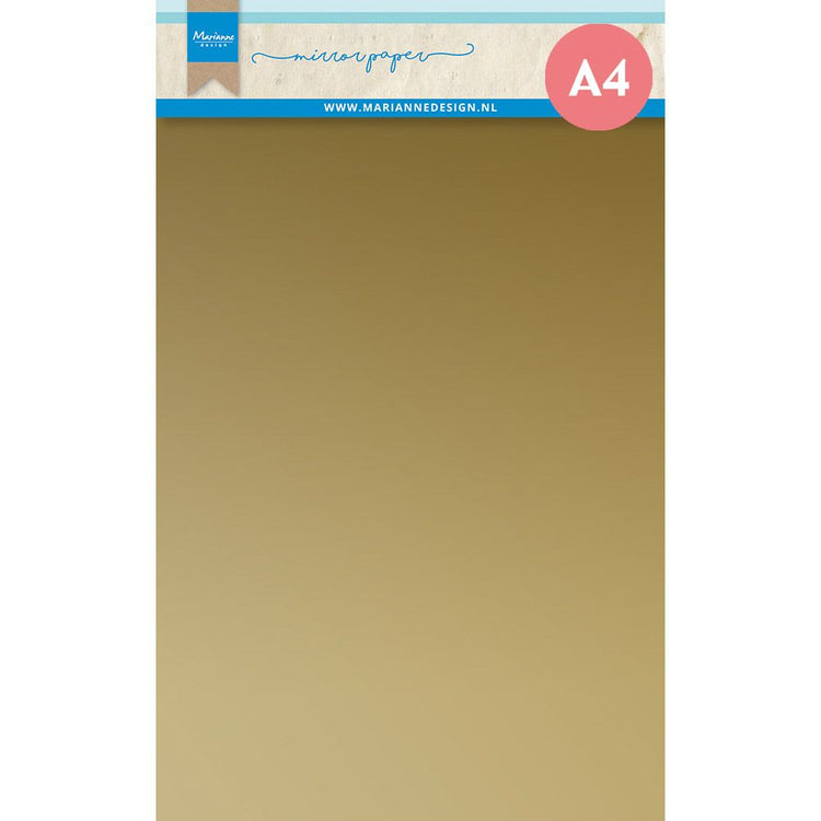 Marianne design • décorations papier miroir a4 or