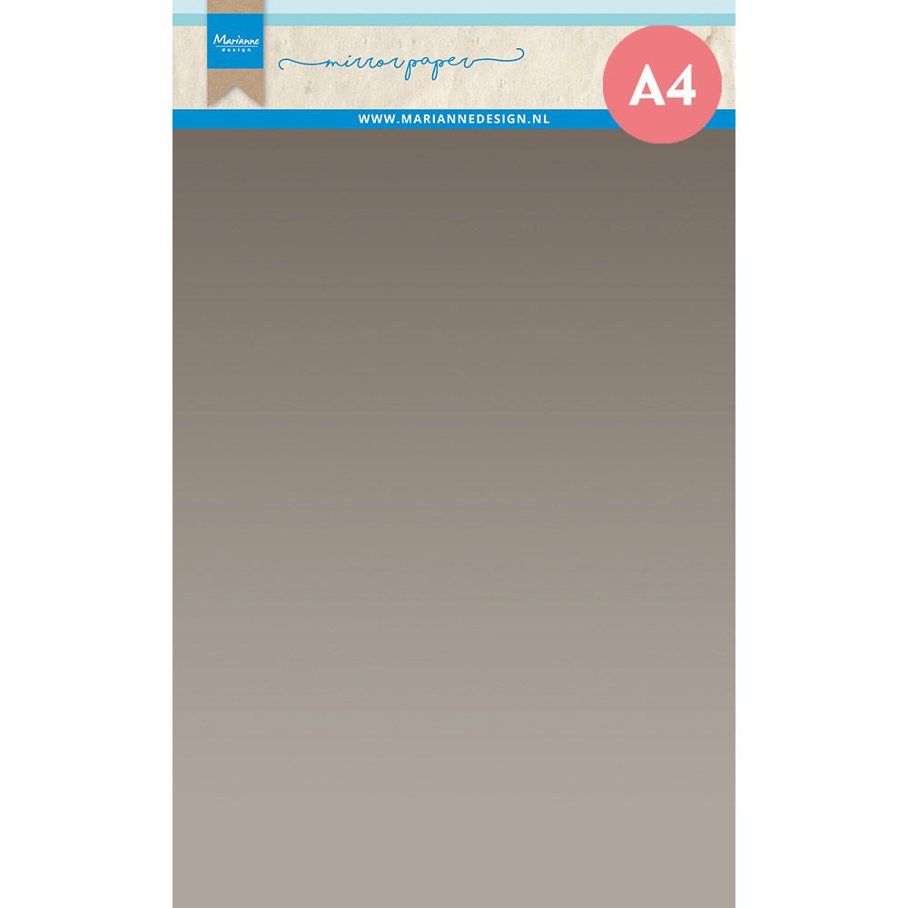 Marianne design • décorations papier miroir a4 argent