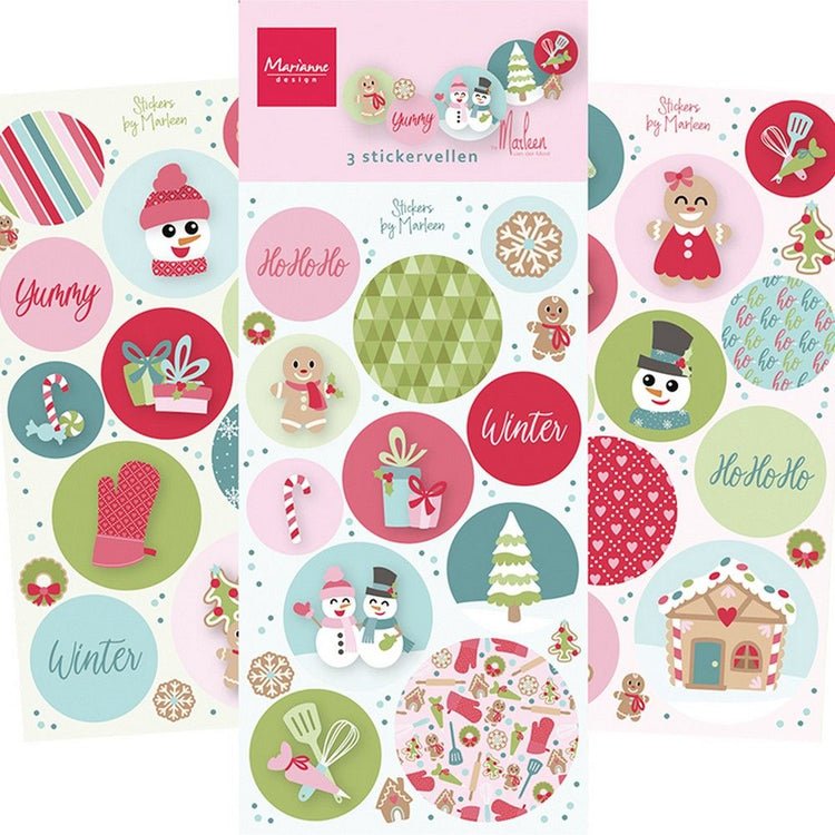 Marianne design • décorations stickers boulangerie de Noël par marleen
