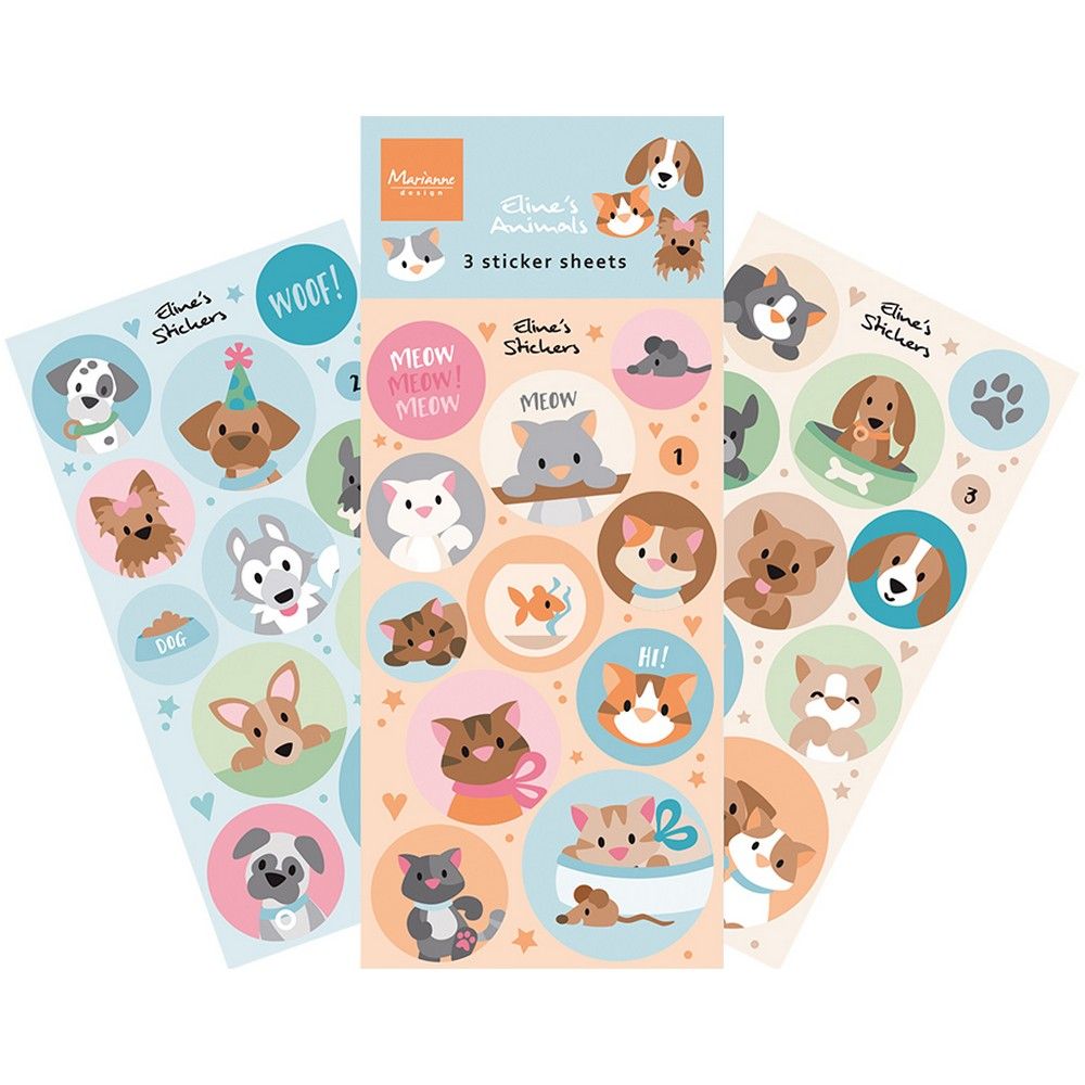Marianne design • stickers décorations les chats chiens d'eline