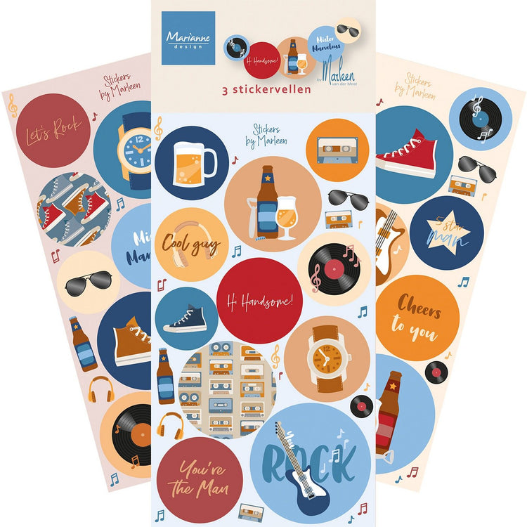Marianne design • autocollants salut beau ! par Marleen