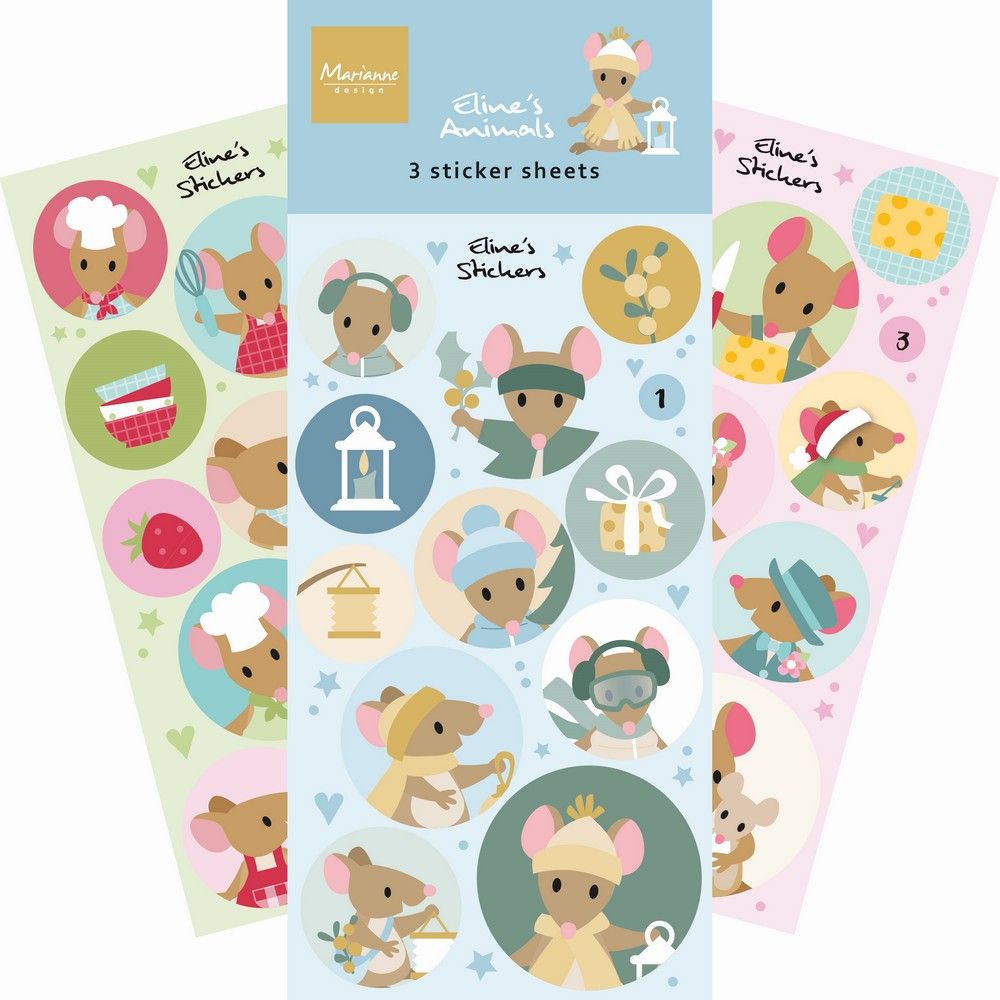Marianne design • stickers les souris d'eline