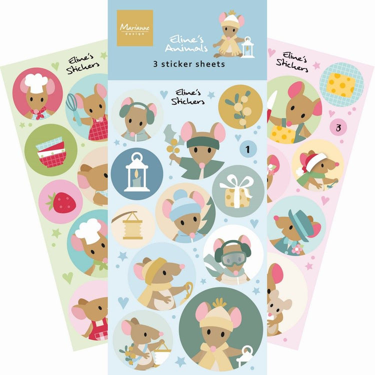 Marianne design • stickers les souris d'eline