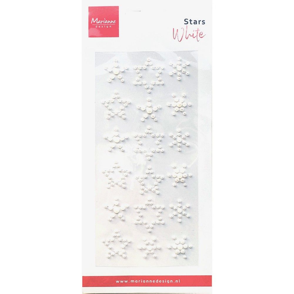 Marianne design • étoiles nacrées blanches