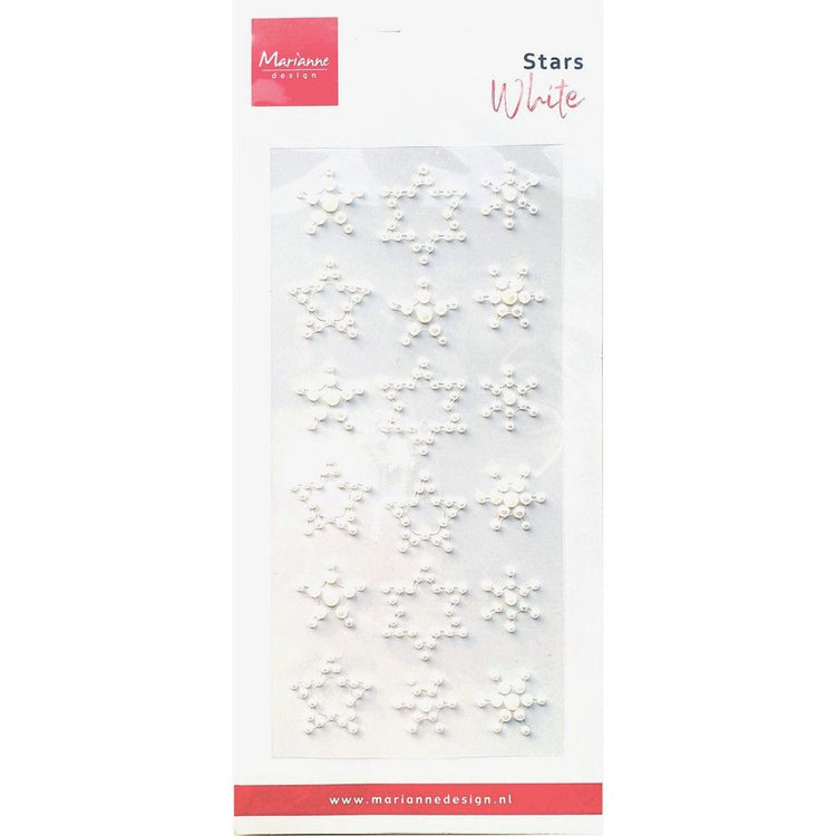 Marianne design • étoiles nacrées blanches