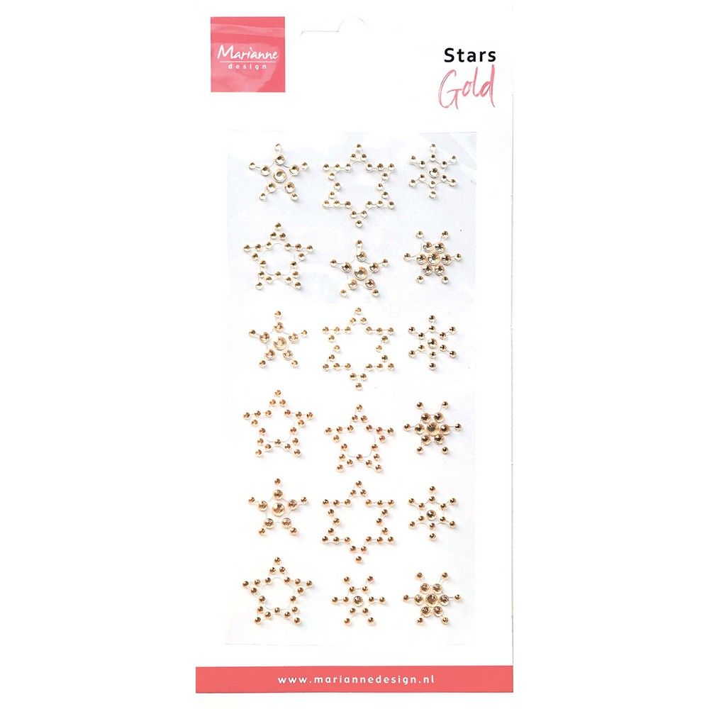 Marianne design • étoiles strass or