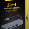 Cableexpert Adaptateur multiple USB-C 2-en-1 Station d'accueil USB-C 2 voies - 9530502