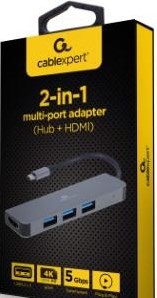 Cableexpert Adaptateur multiple USB-C 2-en-1 Station d'accueil USB-C 2 voies - 9530502