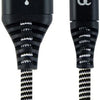 Cableexpert Câble de charge USB-C 2m tressé noir - blanc - 9530141
