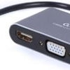 Cableexpert Câble adaptateur USB-C vers HDMI + VGA 15cm - 9530408