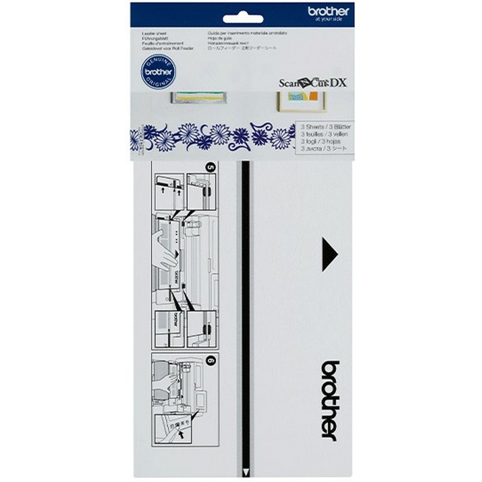 Brother • Feuille d'amorce scanncut pour chargeur de rouleau 2