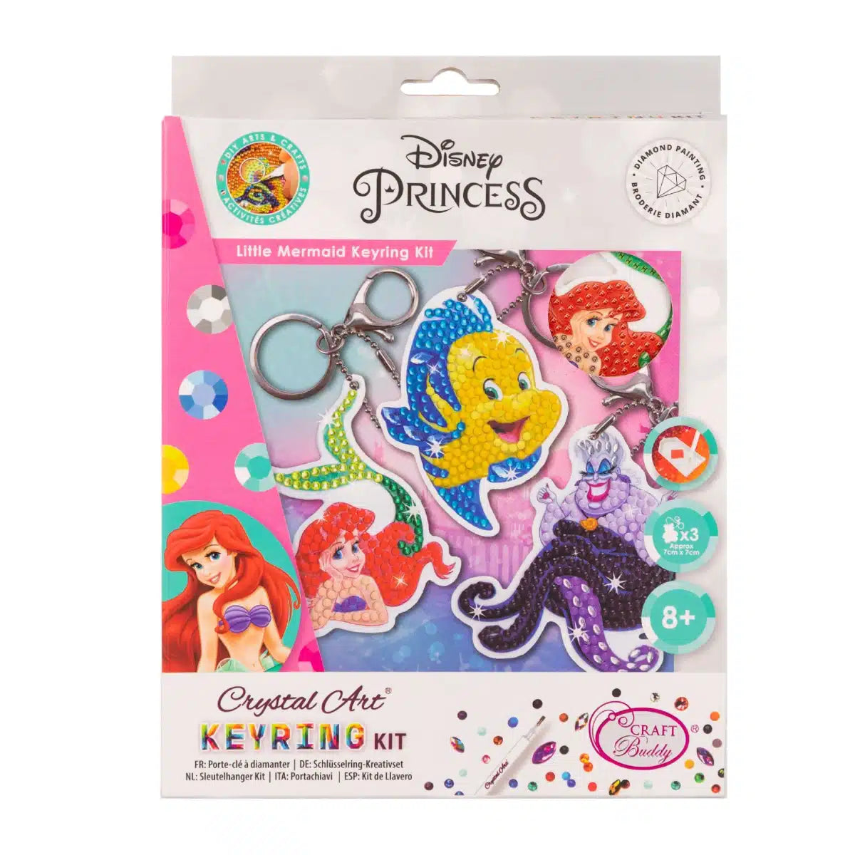 Disney Diamond Painting Kechains Faire peu de sirène