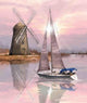 Pic Diamond Painting Crystal Art Sail Boat avec moulin