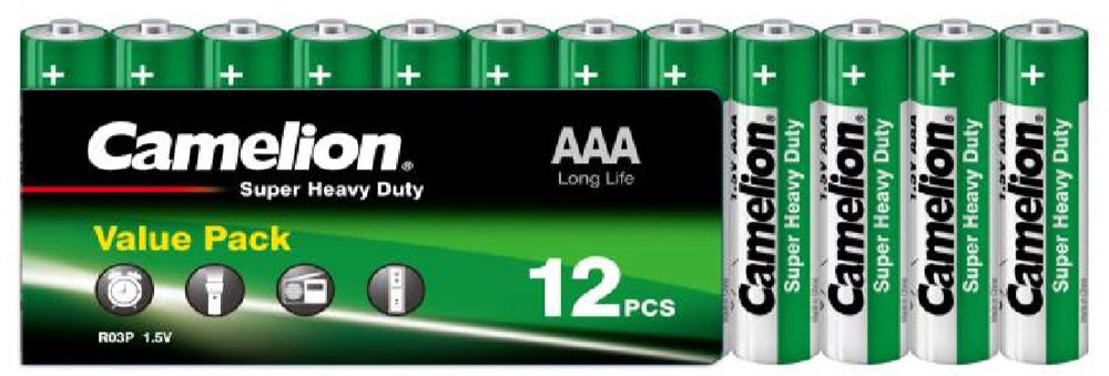 Camelion Aaa Zink-Carbon Batteries par 12
