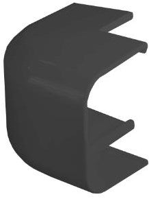Coude extérieur Canalit 90° pour conduit d'air 90mm anthracite - 4748053