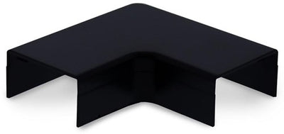 Canalit system25 coude plat avec pièce inférieure 25x13mm noir - 4745705
