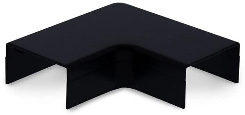 Canalit system25 coude plat avec pièce inférieure 25x13mm noir - 4745705