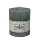 Candra bougie pilier rustique vert 80 68mm