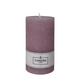 Candra bougie pilier rustique lilas 130 68mm