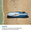 Abi capital sports sup board lanikai cruiser 10'8 rayures bleues