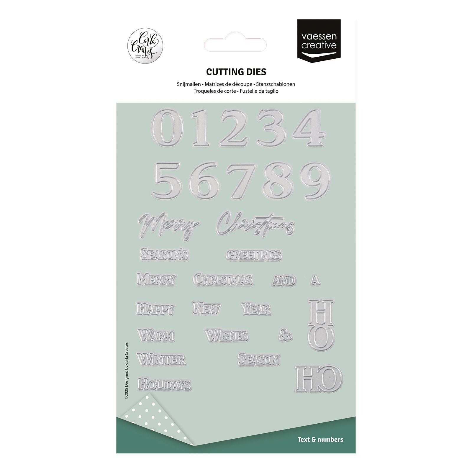 Vaessen creative • matrices de découpe figurines Salutations de Noël 29 pcs.