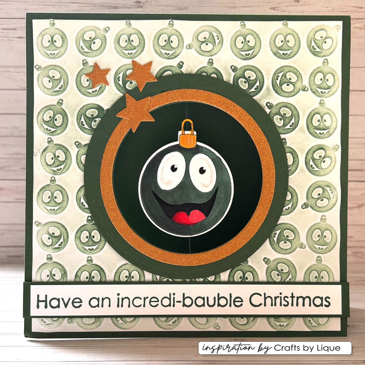 Vaessen creative • dossier de gaufrage Boules de Noël