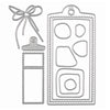 Vaessen creative • matrices de découpe et de gaufrage étiquette 13 pcs.
