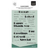 Vaessen creative • tampons transparents textes anglais 34 pcs.