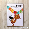 Vaessen creative • tampons transparents fête d'anniversaire d'Odey 2 12pcs.