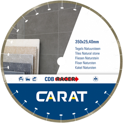 Carats cdbm350400 | lame de scie diamantée Racer | 350 x 25,40 | carrelage en pierre naturelle - cdbm350400