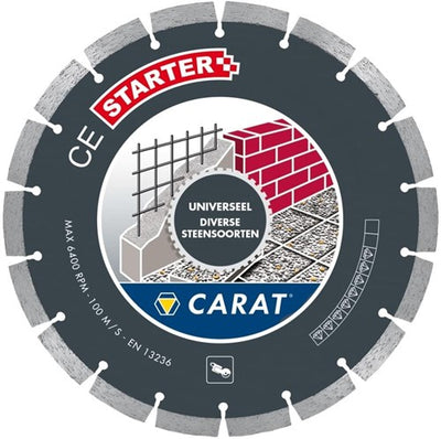 Lame de scie diamantée Carat ces3502000 pour sciage à sec - 350 x 20mm - universelle - ces3502000