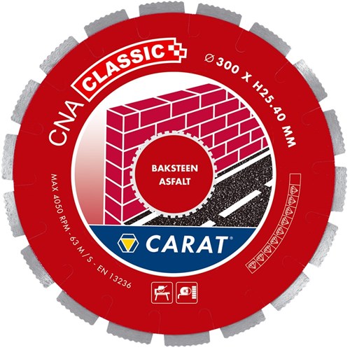 Brique de scie diamantée Carat ø300x30,00mm, cna classic - cnac300500 - cnac300500