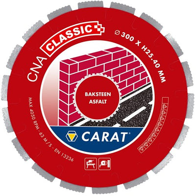 Brique de scie diamantée Carat ø300x30,00mm, cna classic - cnac300500 - cnac300500