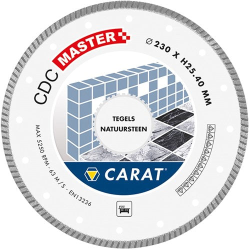 Carat diamant scie carrelage pierre naturelle ø180x22,23mm, cdc master - cdcm180300 - cdcm180300