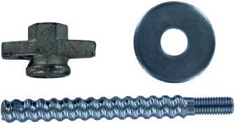 Blocage rapide Carat incl. écrou à oreilles et rondelle pour ancre m12 - ba03za0000