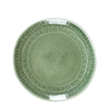 Assiette à cark couleur vert lac ø21cm
