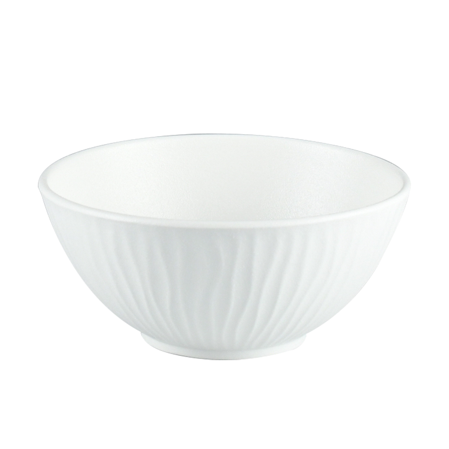 Bol à cark ondulé blanc ø13cm