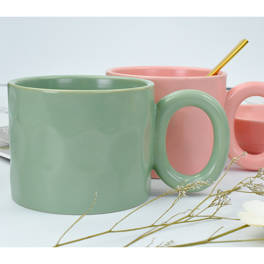 Mug Cark vert menthe mat 380ml ø10x8cm