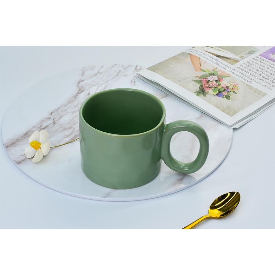 Mug Cark vert menthe mat 380ml ø10x8cm