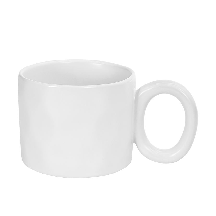 Mug Cark blanc mat 380ml ø10x8cm