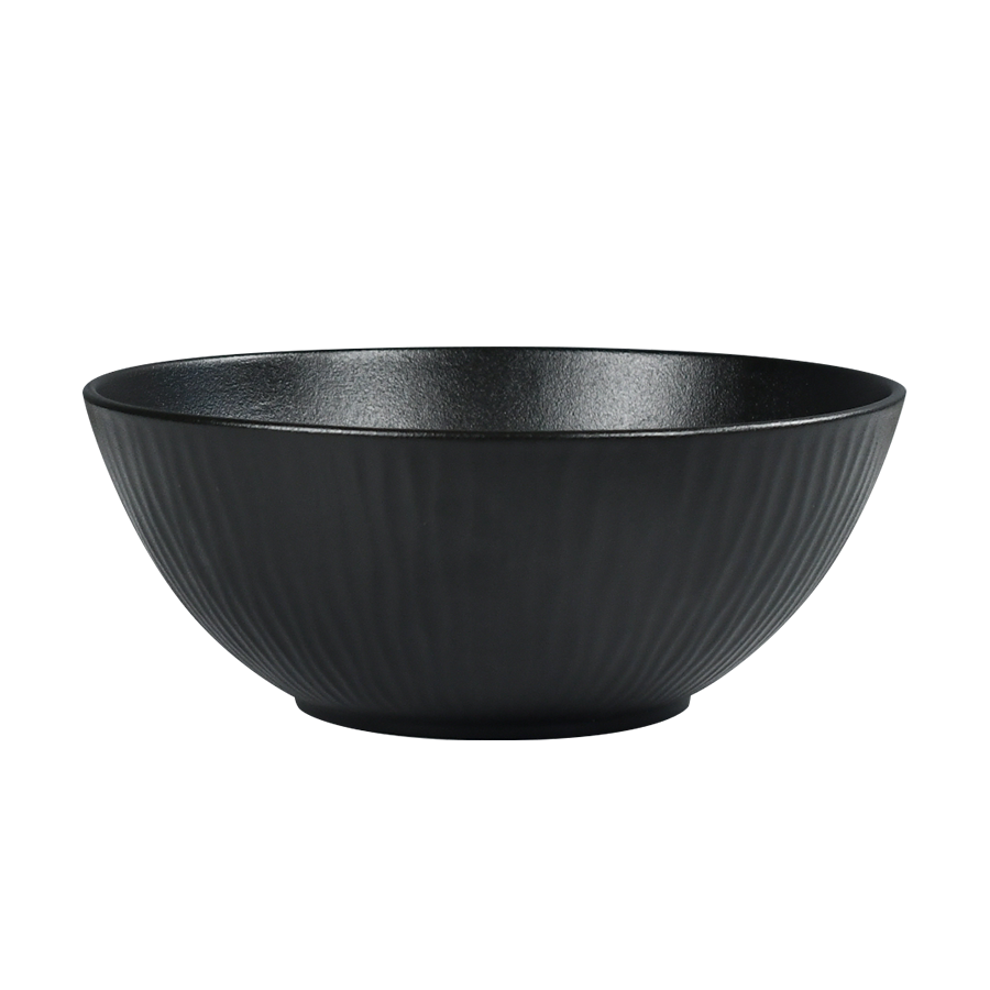 Bol à cark ondulation noir ø24cm