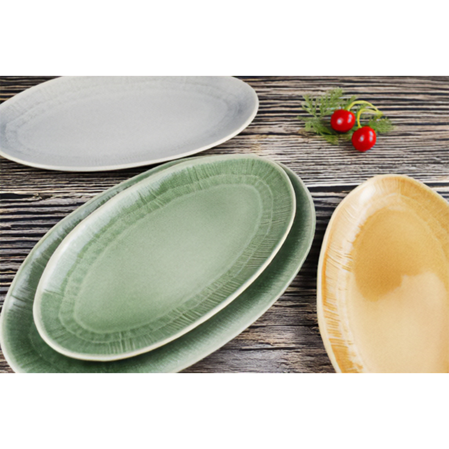 Bol de service Cark couleur vert lac 26x14cm